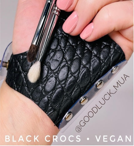 Glove Palette  ® Vegan Leather crocs black
